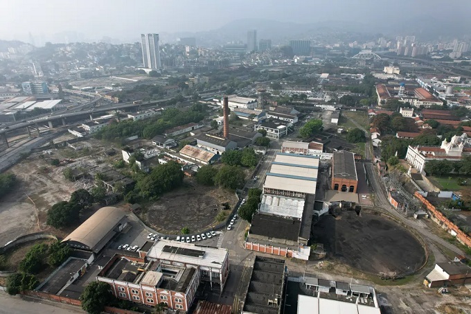 Área do Gasômetro, onde o Flamengo quer construir o estádio Foto: André Durão